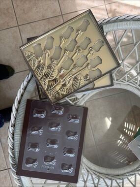 Rose Chocolate Mold with gift giving box set of 3 boxes